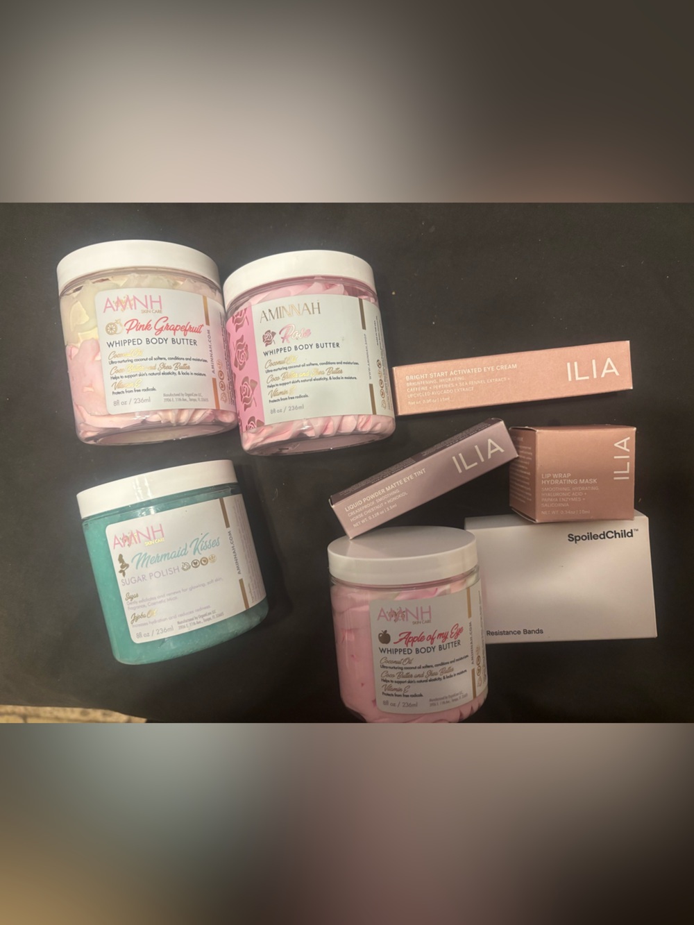 Beauty & Wellness Bundle Lot – AMNH, ILIA & SpoiledChild Resistance Bands